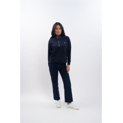 Sudadera con cremallera Harcour x Versailles Louise Marino Azul marino