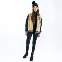 Chaqueta Varsity HV Polo Luisa mujer Champán Beige Chaqueta Varsity HV Polo Luisa mujer Champán Beige