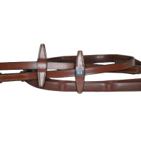 Riendas de goma T de T topes Havana oscuro Marrón