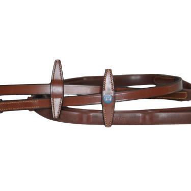 Riendas de goma T de T topes Tabaco Marrón