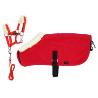 Set mini cabestro + cobertor Pony Academy Roja Rojo