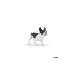 Figurita Bulldog negro y blanco Figurita Bulldog negro y blanco