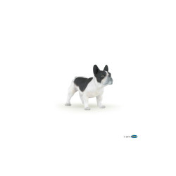 Figurita Bulldog negro y blanco Figurita Bulldog negro y blanco