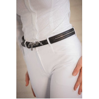 Cinturón Pénélope Signature con strass Negro