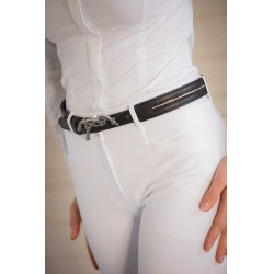 Cinturón Pénélope Signature con strass Negro