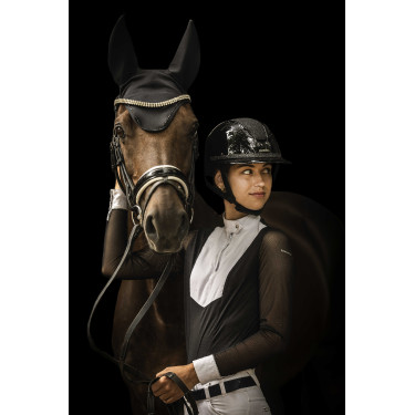 Galón desmontable para casco Lami-Cell Glitter Negro