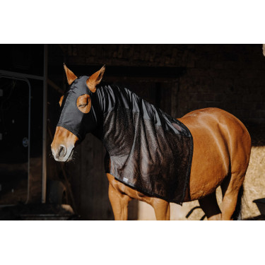 Protección de cuello integral Equithème Lycra/Mesh Negro