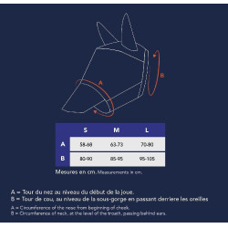 Máscara antimoscas anti-UV Pro Series Extra Negro