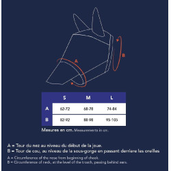 PRO SERIES Máscara antimoscas con protección UV - Visera Negro