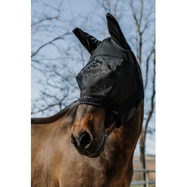 Máscara antimoscas anti-UV Equithème Mesh Negro