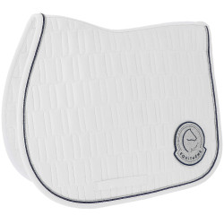 Manta de montar Je t'aime Equithème Compet Blanco
