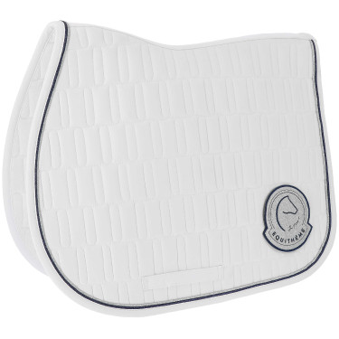 Manta de montar Je t'aime Equithème Compet Blanco