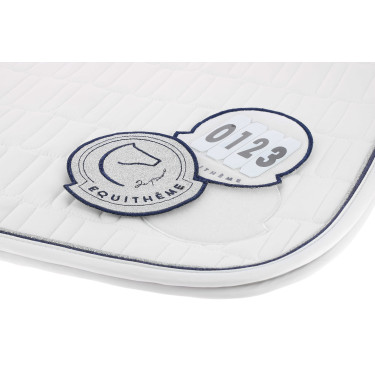 Manta de montar Je t'aime Equithème Compet Blanco