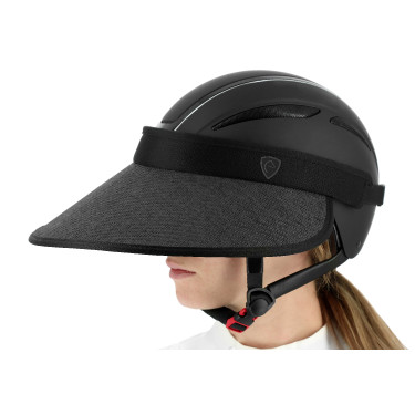 Visera de protección UV para casco EQUITHÈME Negro