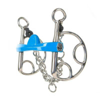 Muserola española Metalab Flexi media luna Azul