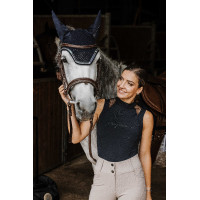 Polo Te quiero EQUITHÈME - Alba Negro Polo Te quiero EQUITHÈME - Alba Negro