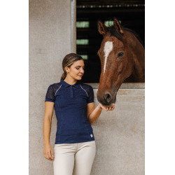 Polo EQUITHÈME Originals - Agathe Marino Azul marino Polo EQUITHÈME Originals - Agathe Marino Azul marino