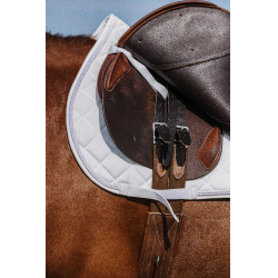 Manta de montar Riding World de terciopelo Blanco