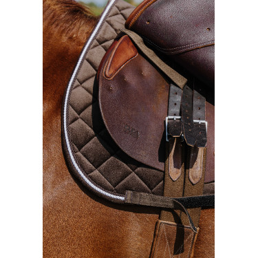 Manta de montar Riding World de terciopelo Castaño Marrón Manta de montar Riding World de terciopelo Castaño Marrón
