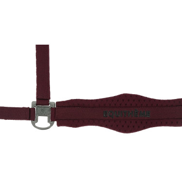 Cabezada de nylon Equithème 3D Mesh Burdeos