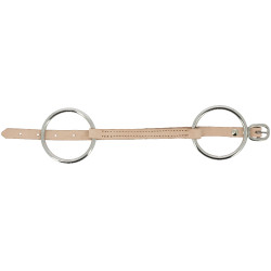 Muserola de cuero Feeling con barbada