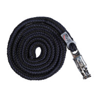 Longe Catherine con mosquetón antipánico HKM Azul oscuro / negro