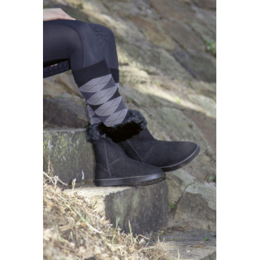 Botas forradas impermeables Davos Fur HKM Negro
