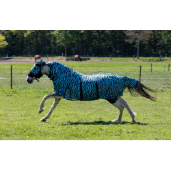 Cubre-moscas Zebra Aqua HKM Aqua / negro Cubre-moscas Zebra Aqua HKM Aqua / negro