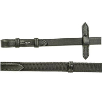 Riendas HKM entretejidas de caucho Castaño Marr&amp;oacute;n