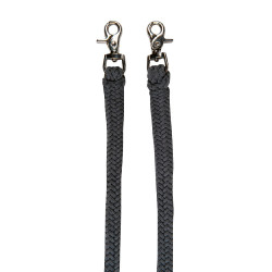 Cabezada etológica Strass con riendas / ramales HKM Gris / uva