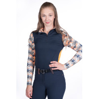 Camiseta técnica HKM Lyon Active de manga larga Verde oliva