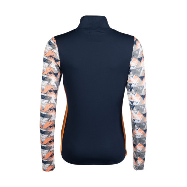 Camiseta técnica HKM Lyon Active de manga larga Azul oscuro Camiseta técnica HKM Lyon Active de manga larga Azul oscuro