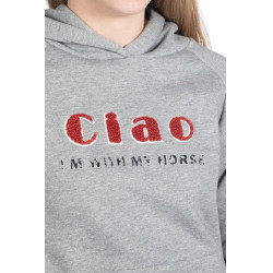 Sudadera con capucha Ruby HKM Gris claro / mezcla