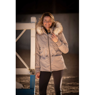 Parka Pénélope Steppy Gris pardo Marrón Parka Pénélope Steppy Gris pardo Marrón