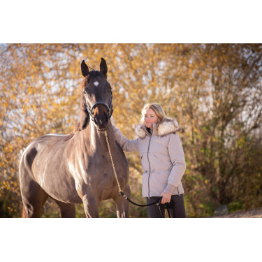 Parka Pénélope Steppy Gris pardo Marrón Parka Pénélope Steppy Gris pardo Marrón