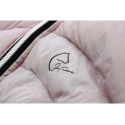 Chaqueta acolchada Te quiero Equithème Lutha Negro / rosa