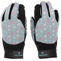 Guantes Equithème Maelle Niño Gris