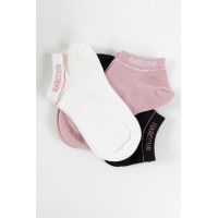 Calcetines Harcour Suzanne en pack de 3 Negro / rosa Calcetines Harcour Suzanne en pack de 3 Negro / rosa