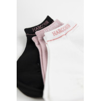 Calcetines Harcour Suzanne en pack de 3 Negro / rosa Calcetines Harcour Suzanne en pack de 3 Negro / rosa