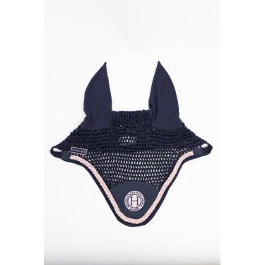 Capucha para caballo Harcour Suzette Marino / rosa Azul