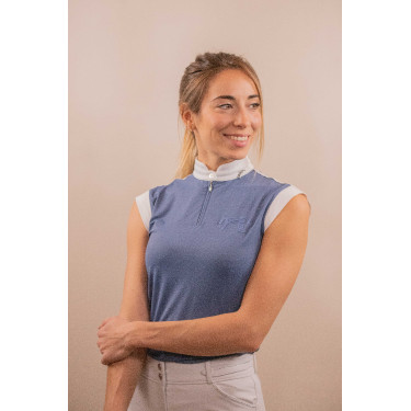 Polo de Malla sin mangas PENELOPE Seville Gris azulado