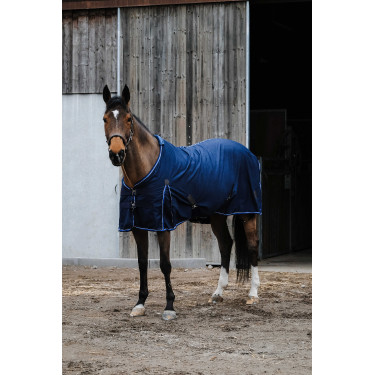 Camisa de policotón Equithème Classic Azul marino Camisa de policotón Equithème Classic Azul marino