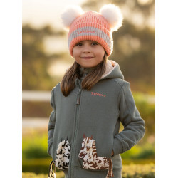Gorro LeMieux Mini Doble Pompón Melocotón Rosa Gorro LeMieux Mini Doble Pompón Melocotón Rosa