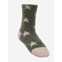 Calcetines a rayas Sabrina Mini LeMieux Almendra Marr&amp;amp;amp;oacute;n