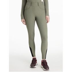 Legging cepillado LeMieux Amy para mujer Romero Verde
