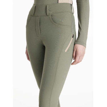 Legging cepillado LeMieux Amy para mujer Romero Verde