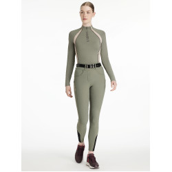 Legging cepillado LeMieux Amy para mujer Romero Verde