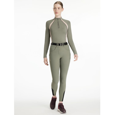 Legging cepillado LeMieux Amy para mujer Romero Verde