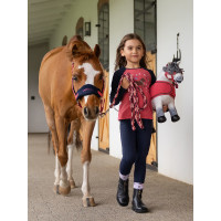 Jersey de equitación Mini LeMieux cepillado Nora Marino Azul marino