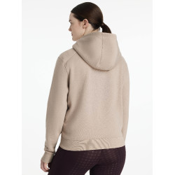 Sudadera con capucha LeMieux de media cremallera Henrietta Almendra Marrón Sudadera con capucha LeMieux de media cremallera Henrietta Almendra Marrón